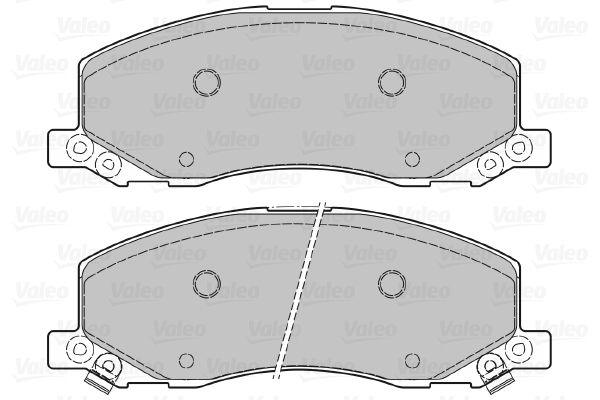 VALEO Комплект тормозных колодок, дисковый тормоз 601048