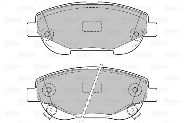VALEO Комплект тормозных колодок, дисковый тормоз 601290