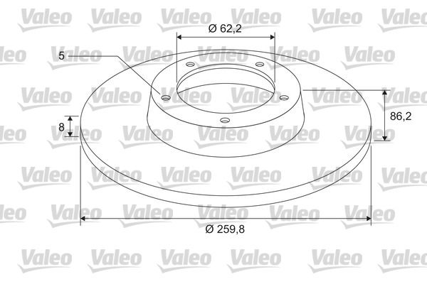 VALEO Тормозной диск 675414