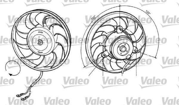 VALEO ventiliatorius, radiatoriaus 696036