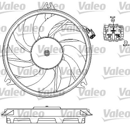 VALEO Вентилятор, охлаждение двигателя 696069