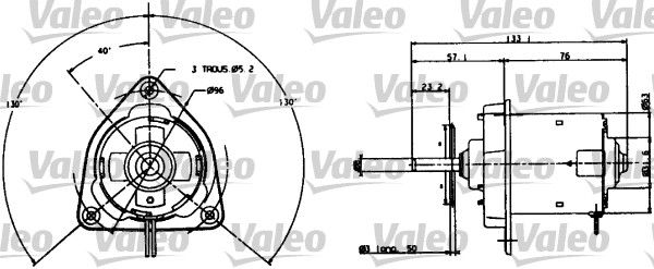 VALEO elektrovariklis, raditoriaus ventiliatorius 698004