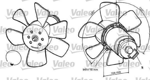 VALEO Вентилятор, охлаждение двигателя 698369