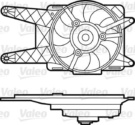 VALEO Вентилятор, охлаждение двигателя 698562