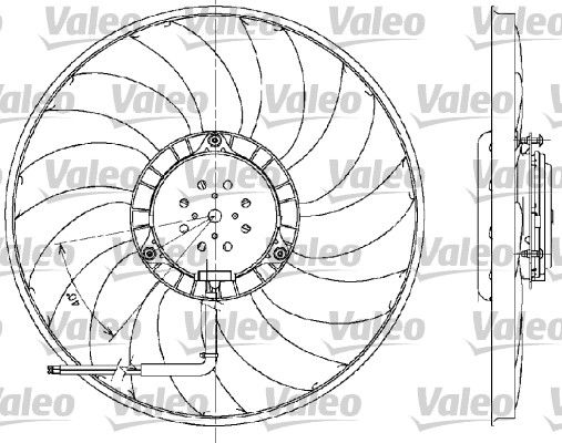 VALEO Вентилятор, охлаждение двигателя 698609