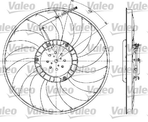 VALEO ventiliatorius, radiatoriaus 698610