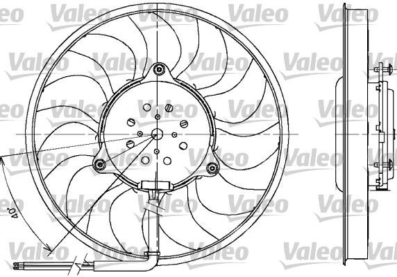 VALEO ventiliatorius, radiatoriaus 698612