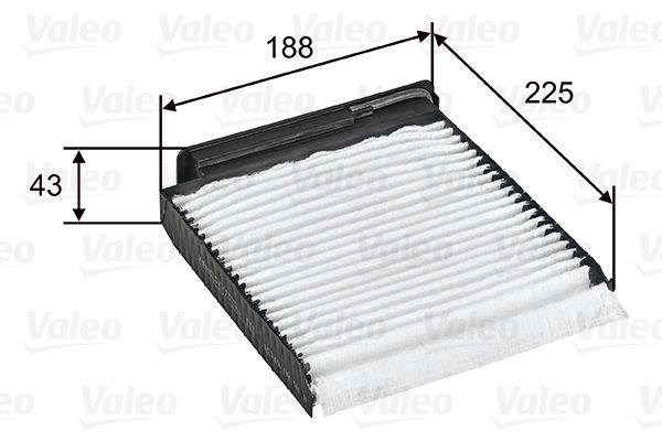 VALEO filtras, salono oras 698753