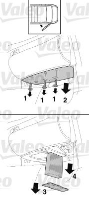 VALEO filtras, salono oras 716044