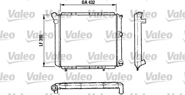 VALEO radiatorius, variklio aušinimas 730013