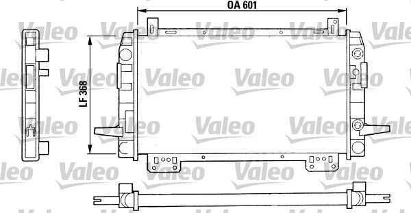 VALEO Радиатор, охлаждение двигателя 730118