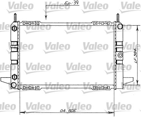 VALEO radiatorius, variklio aušinimas 730147