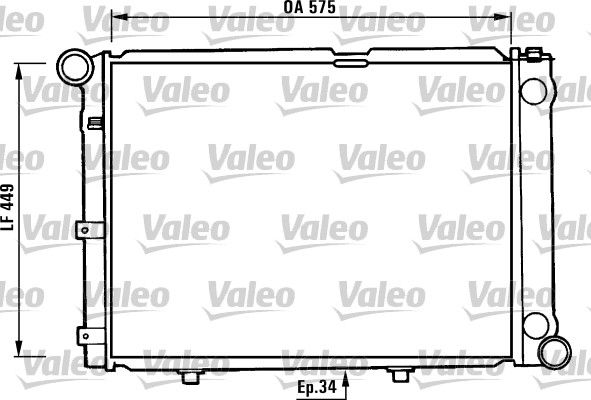 VALEO radiatorius, variklio aušinimas 730344