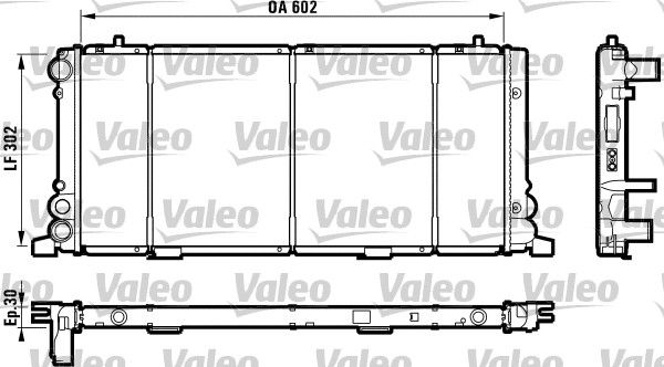 VALEO Радиатор, охлаждение двигателя 730349