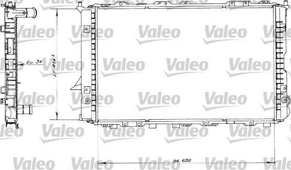 VALEO radiatorius, variklio aušinimas 730363