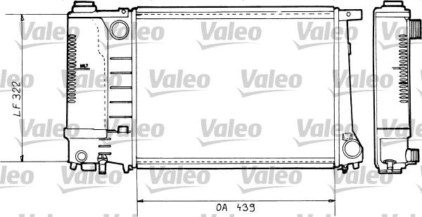 VALEO Радиатор, охлаждение двигателя 730365