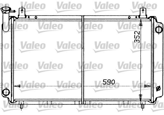 VALEO Радиатор, охлаждение двигателя 730407