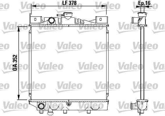 VALEO radiatorius, variklio aušinimas 730456