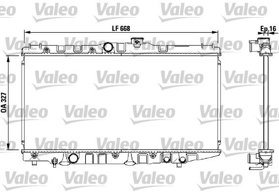 VALEO radiatorius, variklio aušinimas 730471