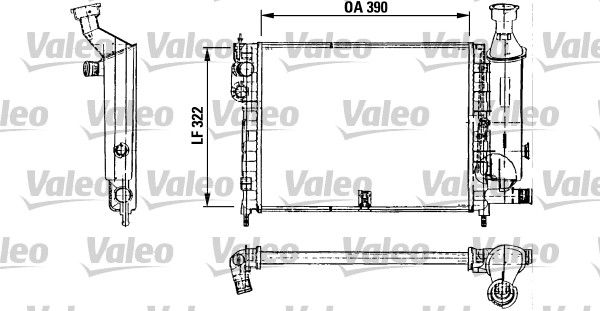 VALEO Радиатор, охлаждение двигателя 730491