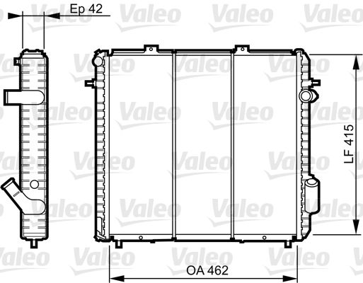 VALEO radiatorius, variklio aušinimas 730502