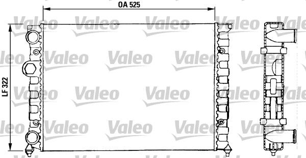 VALEO radiatorius, variklio aušinimas 730504