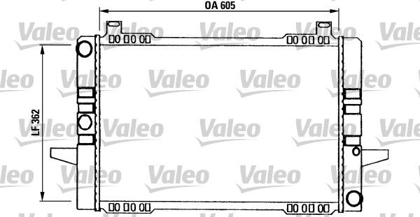 VALEO Радиатор, охлаждение двигателя 730562