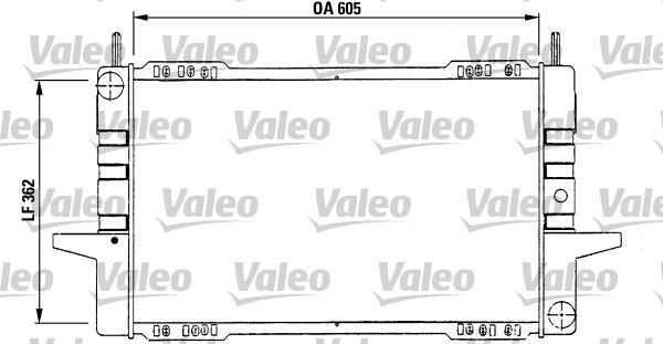 VALEO Радиатор, охлаждение двигателя 730566