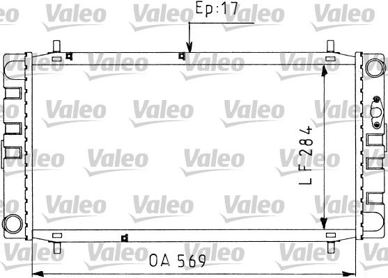 VALEO radiatorius, variklio aušinimas 730578