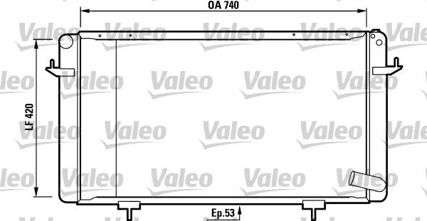 VALEO Радиатор, охлаждение двигателя 730588