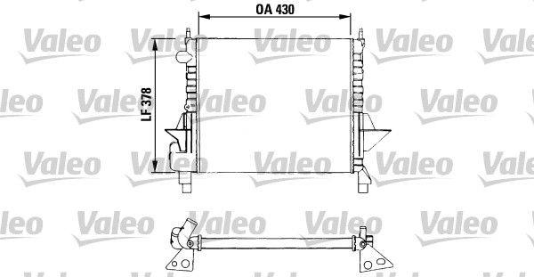 VALEO Радиатор, охлаждение двигателя 730633