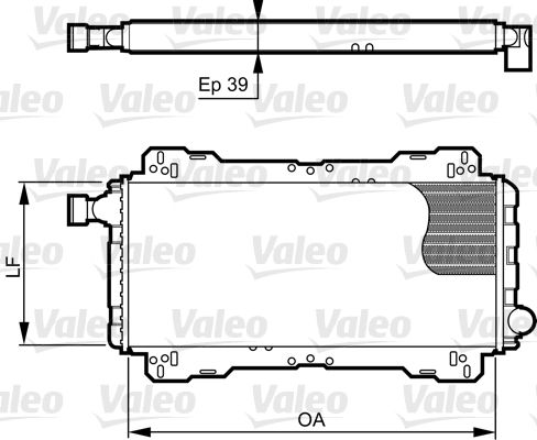 VALEO Радиатор, охлаждение двигателя 730842
