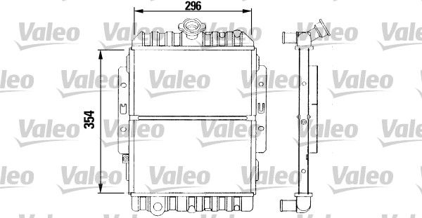 VALEO radiatorius, variklio aušinimas 730951