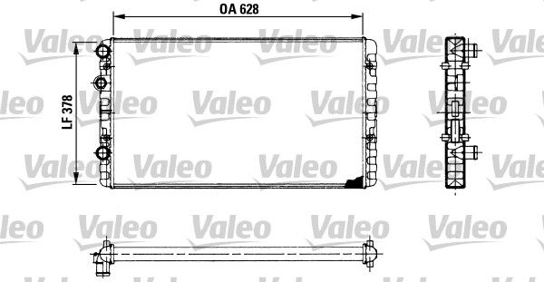 VALEO Радиатор, охлаждение двигателя 730955