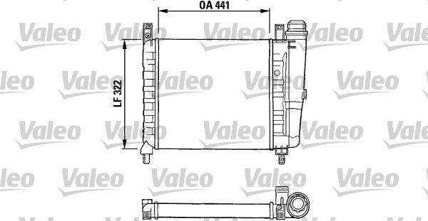 VALEO Радиатор, охлаждение двигателя 730990