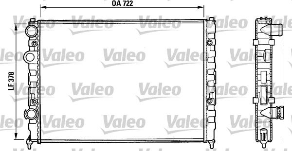 VALEO radiatorius, variklio aušinimas 731006