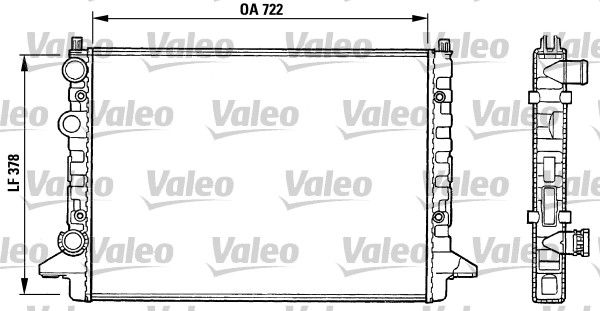 VALEO radiatorius, variklio aušinimas 731008