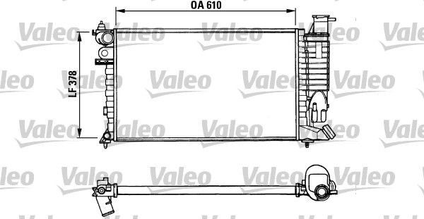 VALEO radiatorius, variklio aušinimas 731010