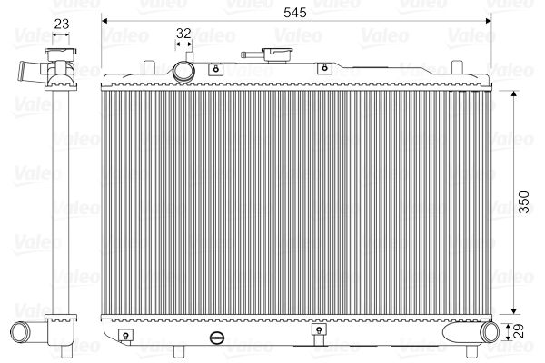 VALEO Радиатор, охлаждение двигателя 731036