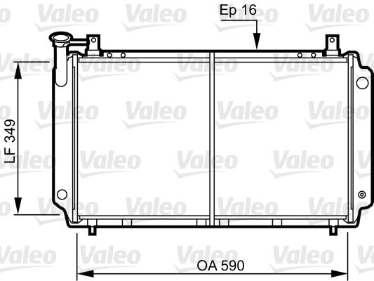 VALEO Радиатор, охлаждение двигателя 731083