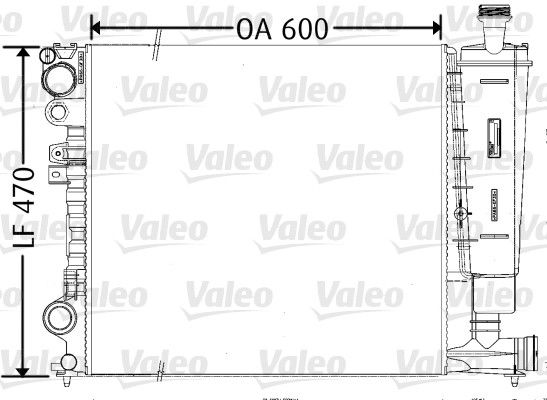 VALEO radiatorius, variklio aušinimas 731165