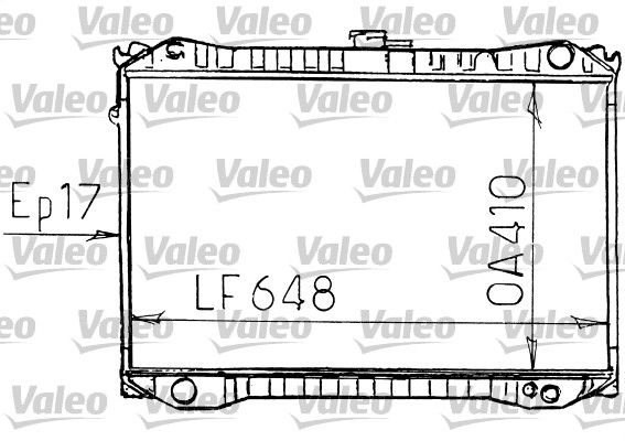 VALEO Радиатор, охлаждение двигателя 731187