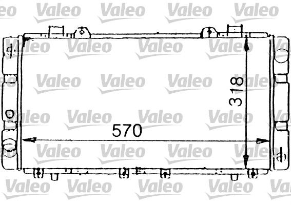 VALEO Радиатор, охлаждение двигателя 731199