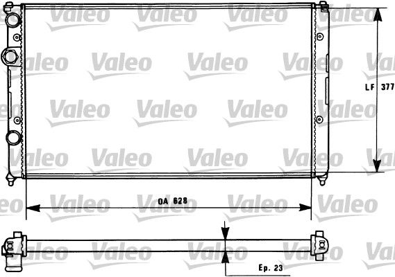 VALEO Радиатор, охлаждение двигателя 731268