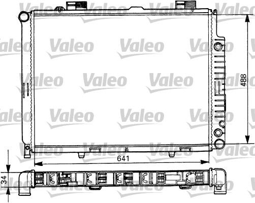 VALEO Радиатор, охлаждение двигателя 731294