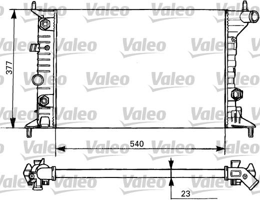 VALEO radiatorius, variklio aušinimas 731393