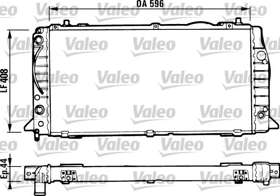 VALEO Радиатор, охлаждение двигателя 731428