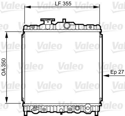 VALEO radiatorius, variklio aušinimas 731469