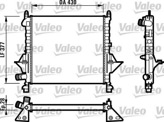 VALEO radiatorius, variklio aušinimas 731552