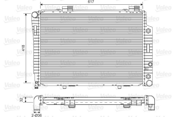 VALEO radiatorius, variklio aušinimas 731805